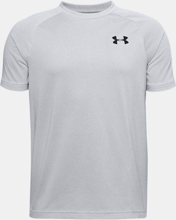 Jungen UA Tech™ T-Shirt, Gray, pdpMainDesktop image number 0